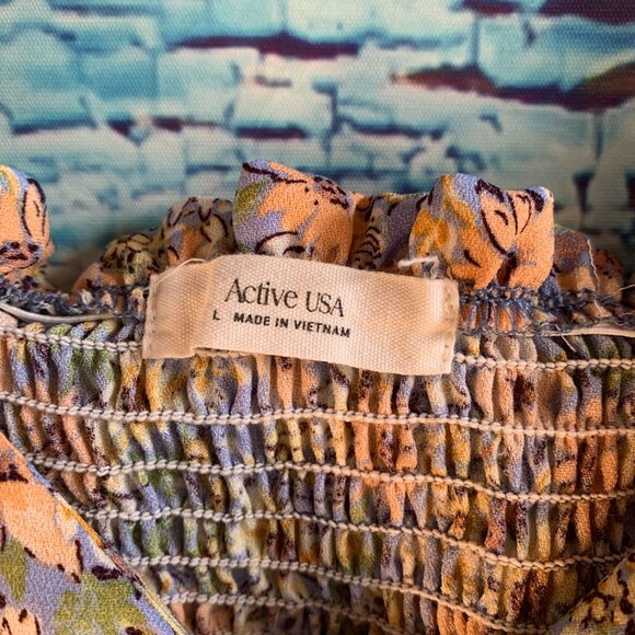 Active USA Floral Tank Top (see note in description) - Picture 2 of 6
